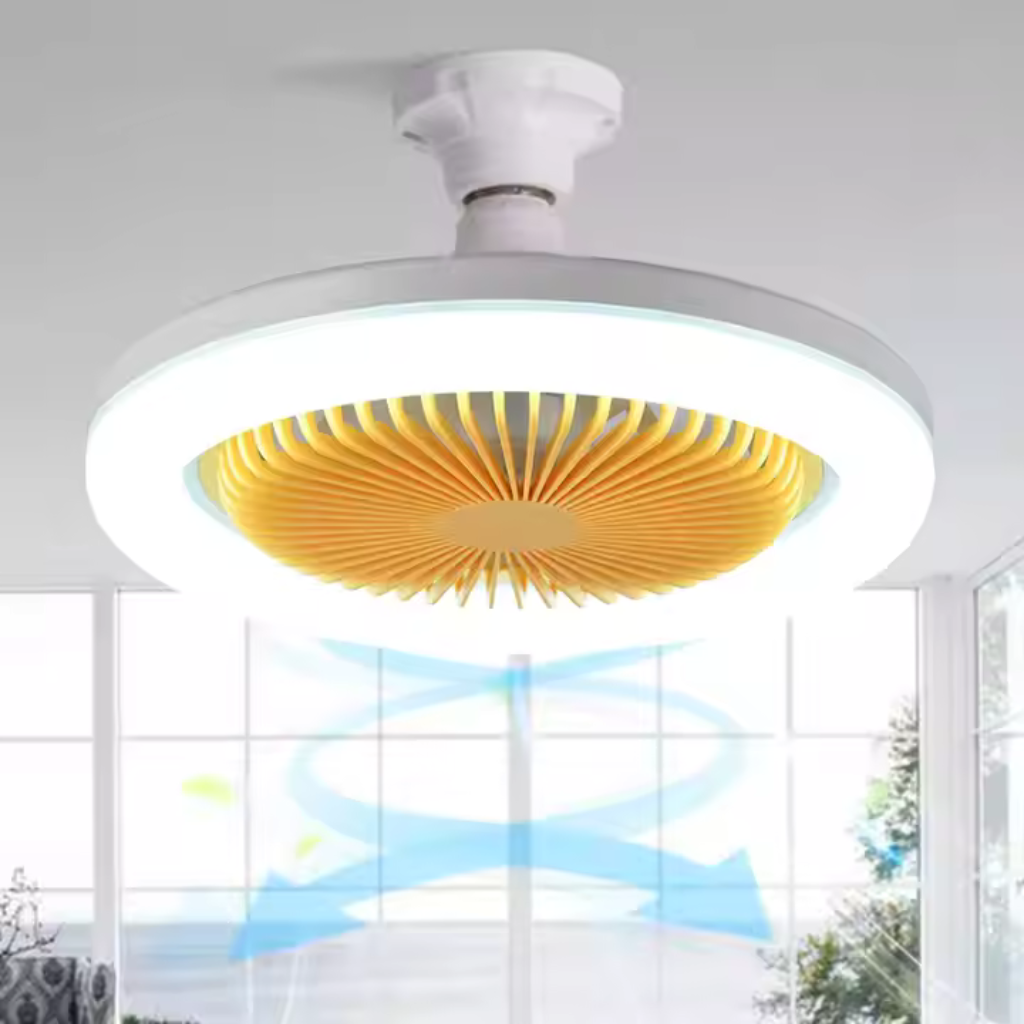 Lámpara Ventilador con Control Remoto | Iluminación y Frescura 2 en 1